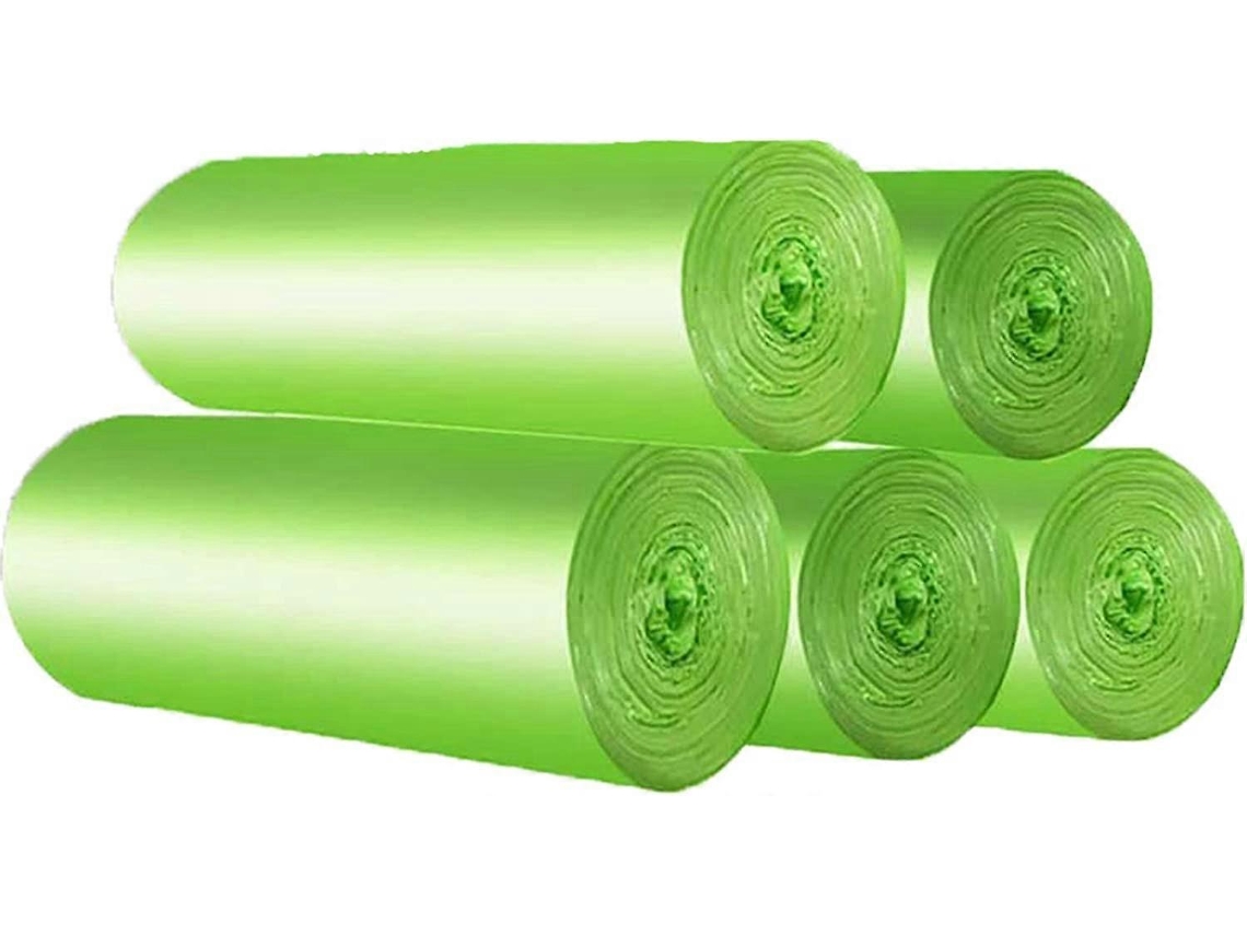 Sacos de lixo orgânicos biodegradáveis e resistentes a arranhões Slowmoose de 30 litros. 100% compostáveis e biodegradáveis.