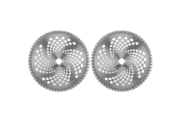 Ronjoe-2pcs Lâmina Cabeça Cortador Grama Aço Ligado 10 Polegadas 60t Peças Substituição Jardim