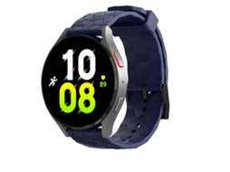 Lurelia Pulseira De Relógio Com Estampa Futebol 20 Mm, Compatível Garmin Forerunner 255, Cor Sólida, Azul Marinho