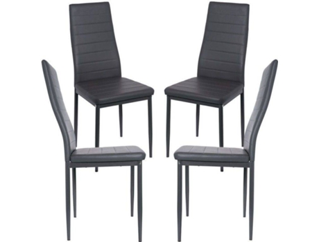 Pack 4 Cadeiras  Lauter (Cinzento)