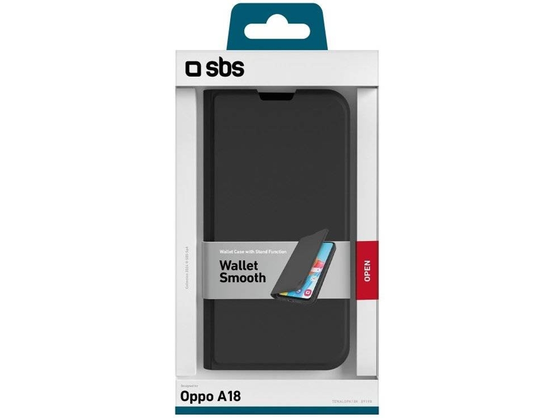 Capa SBS BookWallet OPPO A18 (Preto)