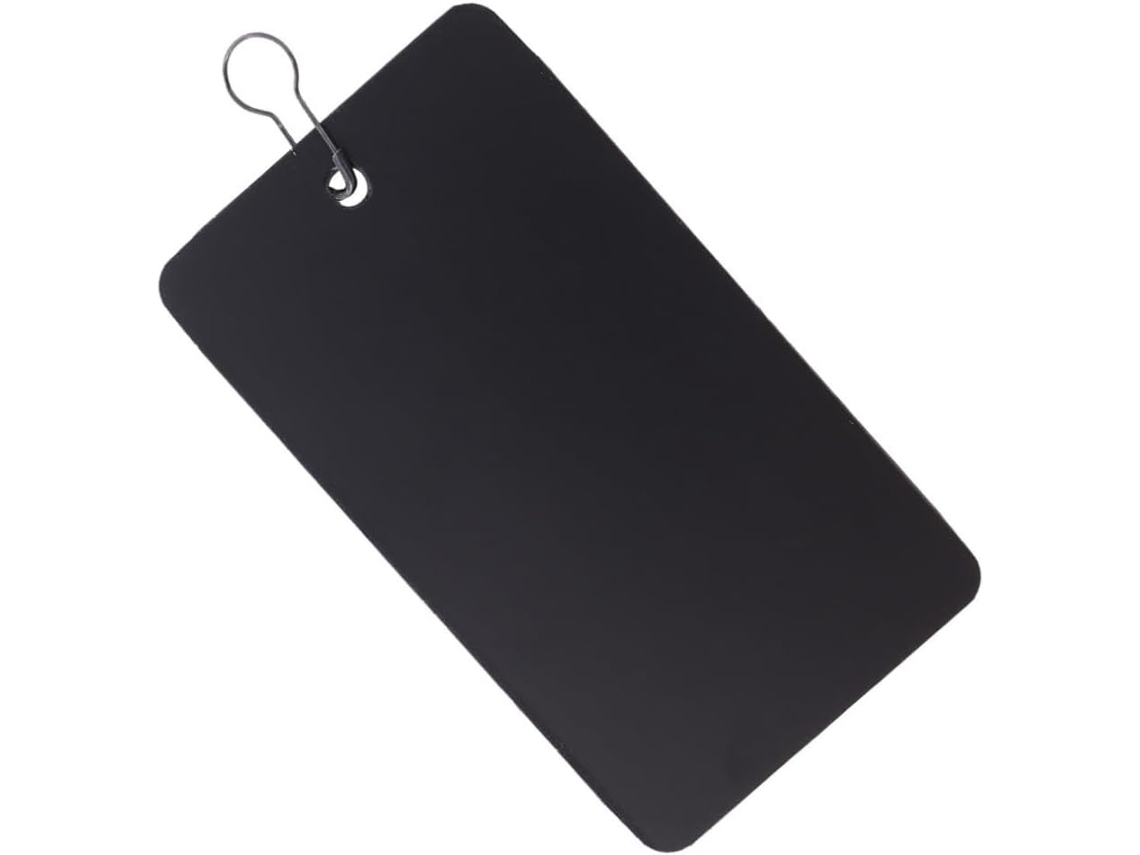 Lurelia Porta-crachá Impermeável Com Cordão Em Pvc Preto 200 Peças Para Escritório E Escola