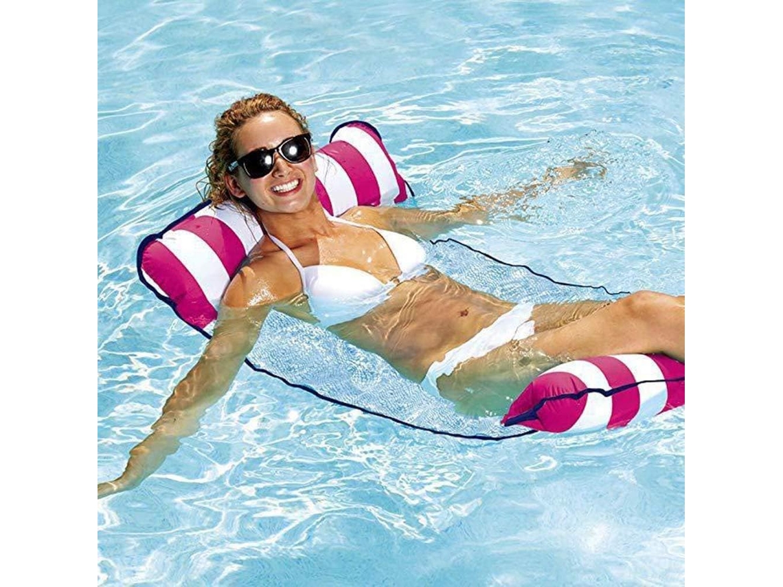 Colchão Inflável De Ar, Rede Para Piscina, Rede Para Descanso Na Água