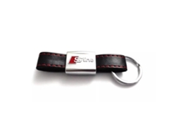 Porta chaves em couro vermelho, resistente, multifuncional, com suporte