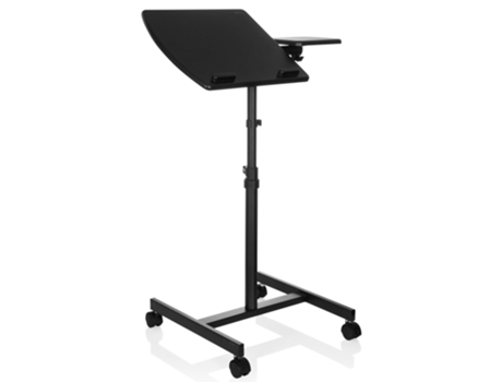 Mesa HJH OFFICE Suporte Portátil com Rodas Vm-Sl Preto