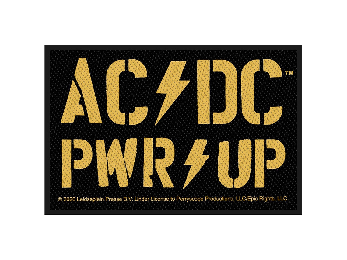 Emblema de Coser ROCK OFF Ac/Dc Pwr-Up