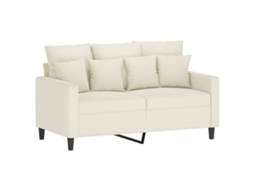 2-seater Sofa, 2-seater Sofas Vidaxl Creme Veludo (n/a)