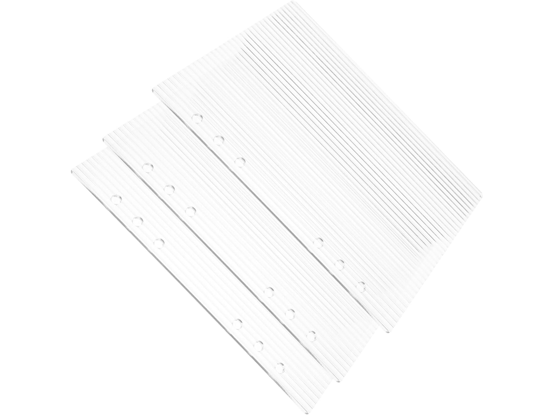 Ciieeo Conjunto De 3 Capas Acrílicas Transparentes Tamanho A5 Fichários 6 Argolas Alta Transparência E Uso Versátil