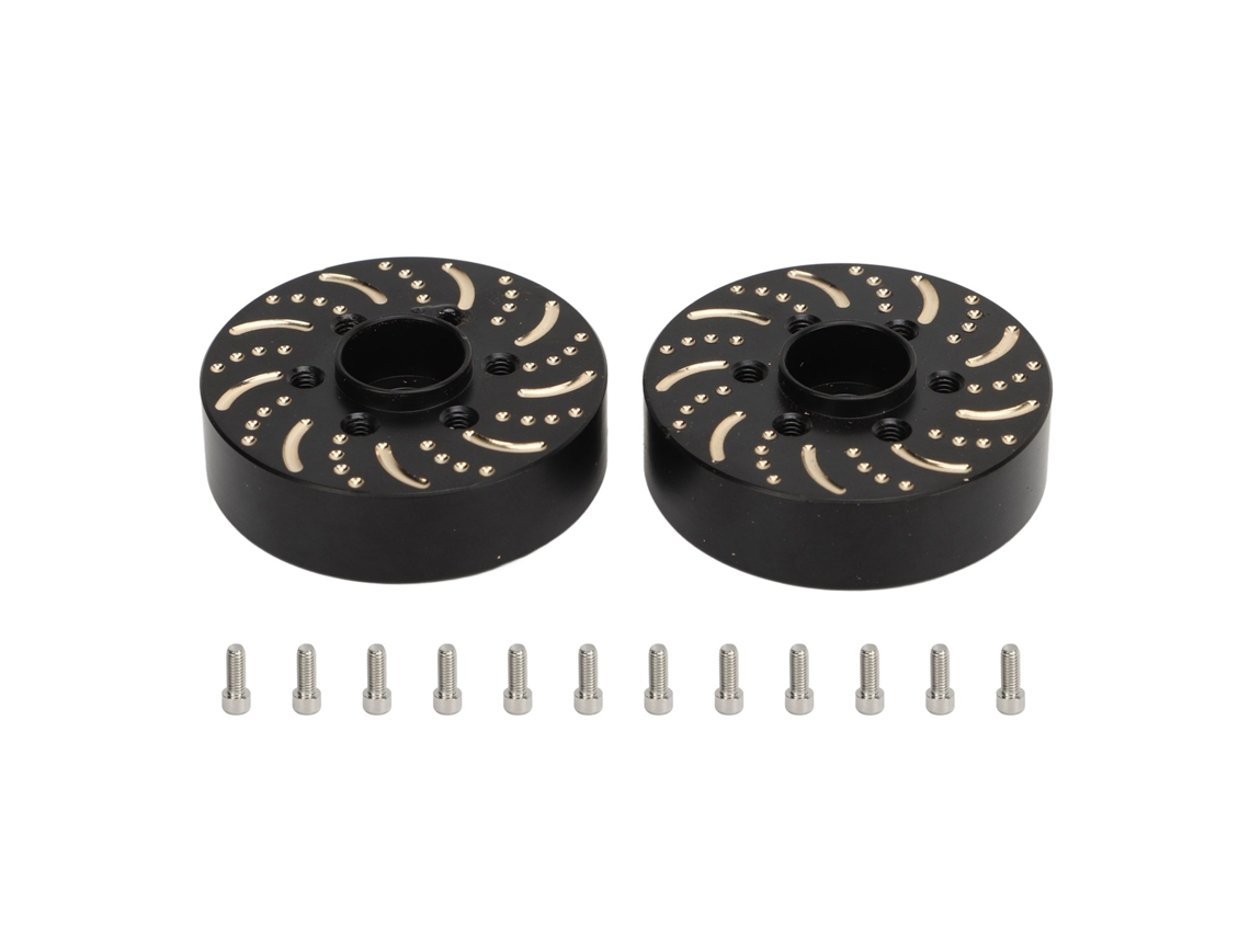 Pesos De Roda Em Latão Adaptador De Cubo Hexagonal 6 Buracos Para Rodas Beadlock 1.9 2.2 Polegadas 12mm