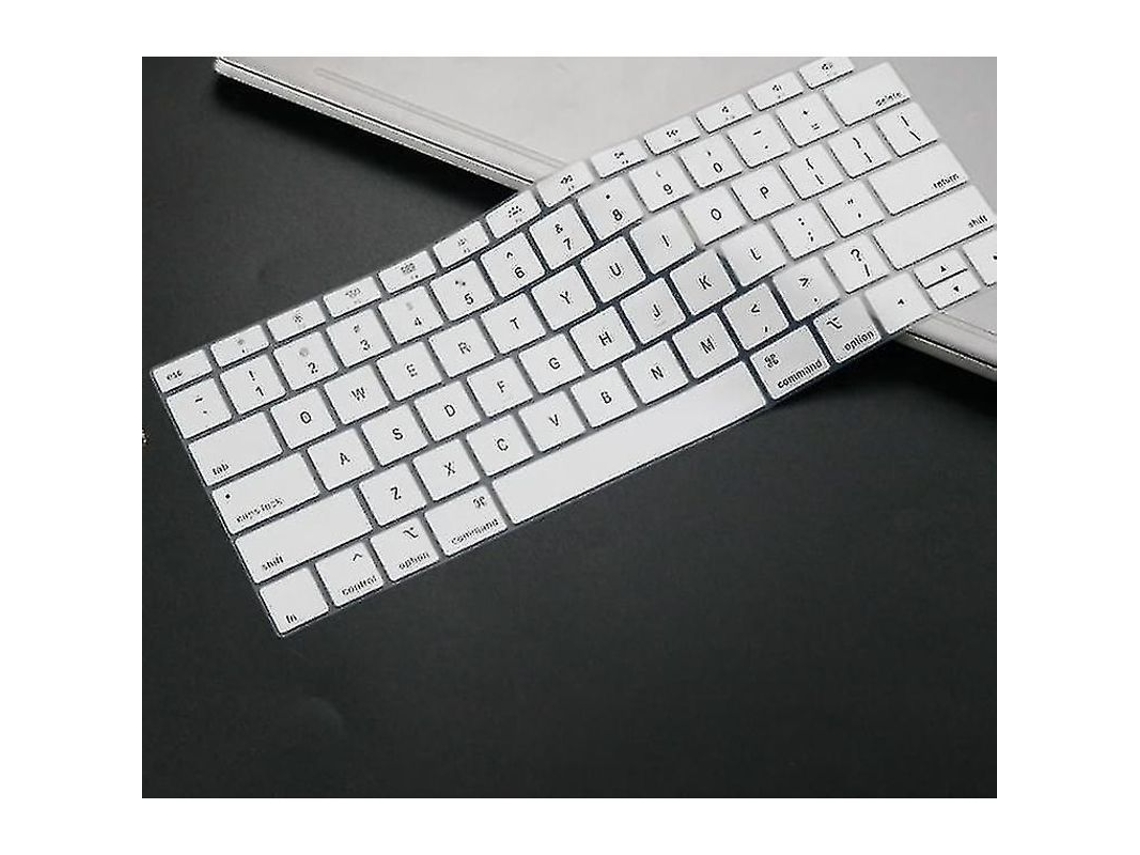 Yuru capa de Teclado de Silicone para Macbook Air Branco Anti Poeira, À Prova de Água, Ajuste Perfeito 13 2018 A1932