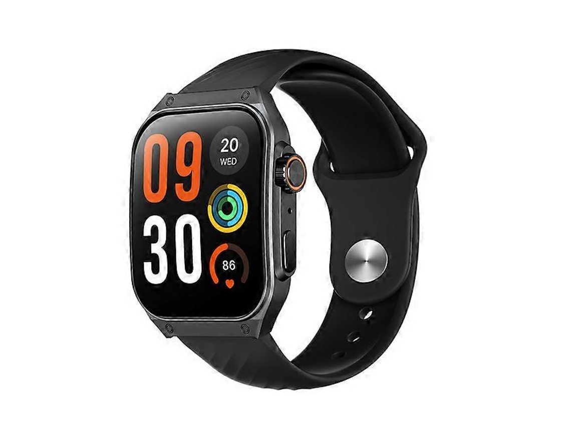 Smartwatch S8 com tela curva de 1,96", Bluetooth, chamadas telefônicas e assistente de voz com IA, ideal para adultos e bicicletas elétricas.