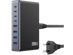 Carregador USB 200W 8 Portas Rápido Pps Qc4.0 YANYXR