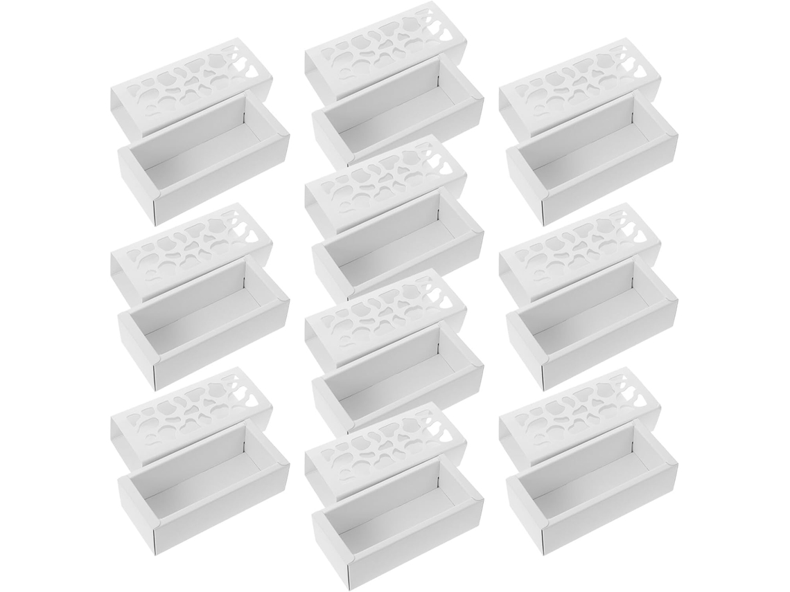 Caixas De Papelão Dechous Para Sobremesas E Biscoitos Com Janela Transparente, Conjunto De 10 Caixas Papel Qualidade