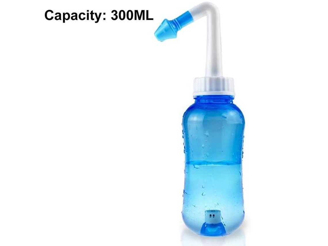 Kit de Limpeza Nasal 300ml com 30 Sachês para Lavagem de Sinus, Ideal para Alergias e Problemas Nasais