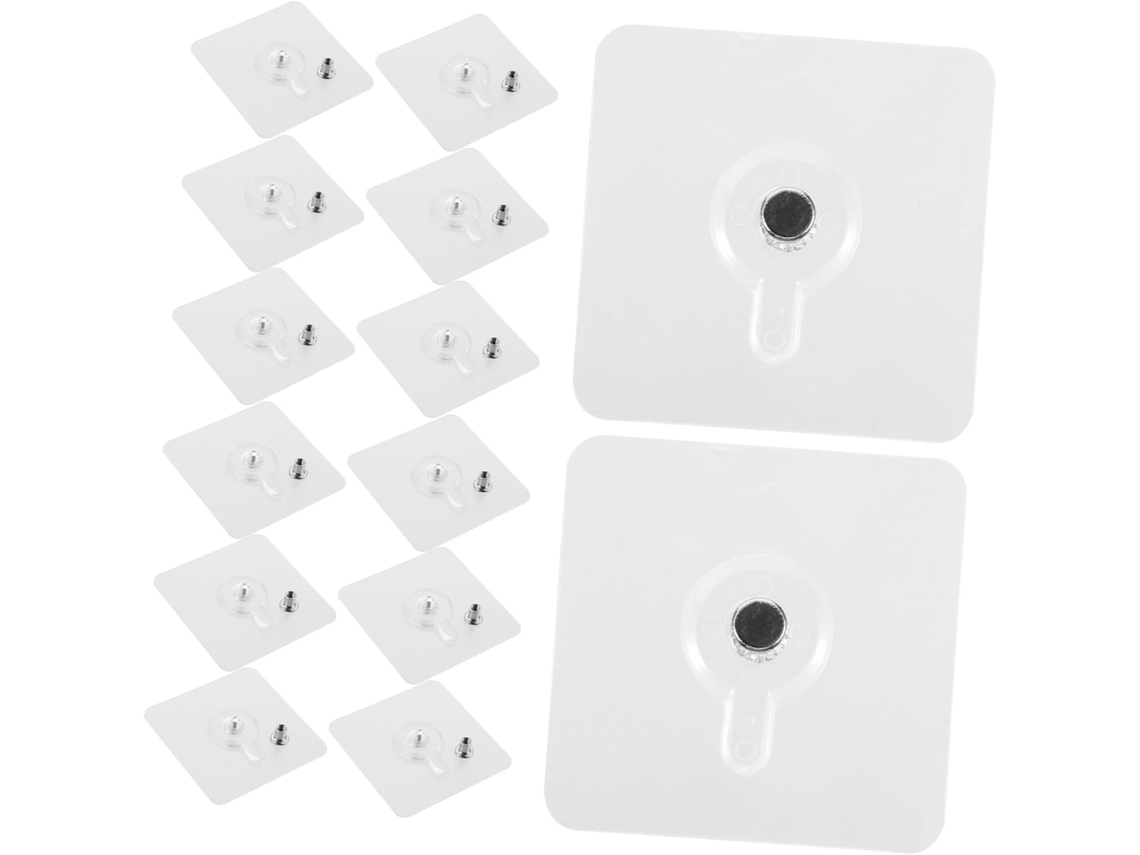 Conjunto De 20 Ganchos Adesivos Parede Em Abs Para Molduras Fotos