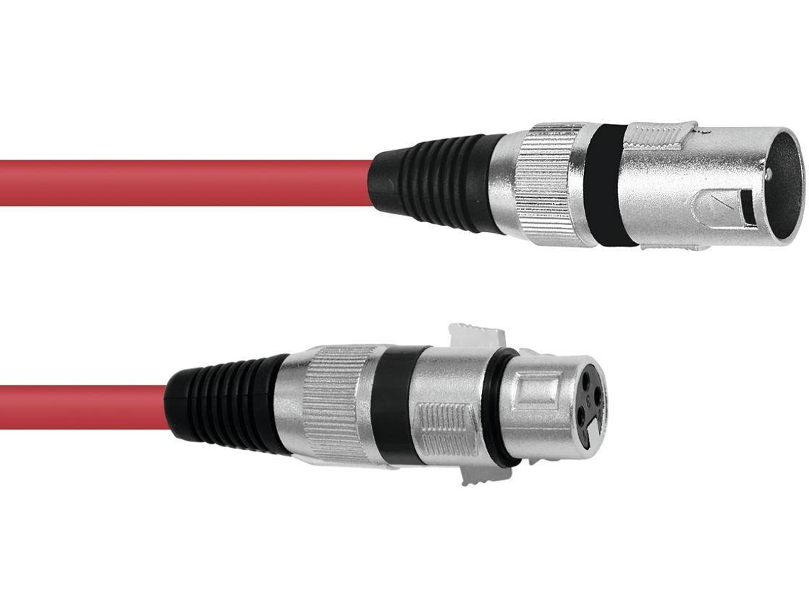 Cabo XLR OMNITRONIC 3pin 3m rd