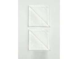 Conjunto 2 Guardanapos ILMH BY I LOVE MY HOME 45x45cm - Branco