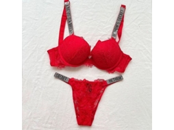 2026-conjunto De Roupa Interior Feminina Suave Push Up Sem Costuras Com Arcos E Cintas Ajustáveis 70°c Rosa