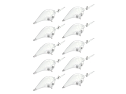 10 Iscas de Pesca em Pvc em Branco para Diy