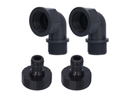 Conector De Cotovelo Adaptável Para Mangueira Jardim Com Rosca Fêmea E Macho