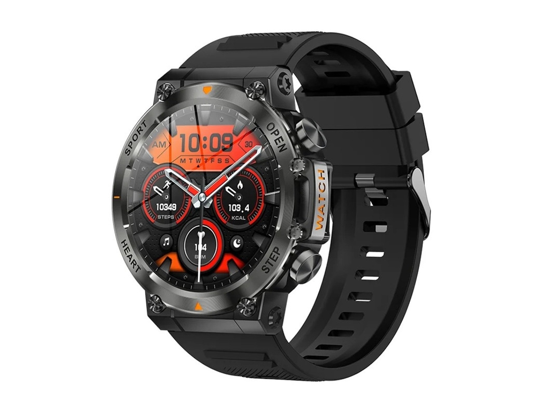 Smartwatch Ak61 400mah Bateria Grande Bluetooth Chamadas Externas Yizhood (preto)