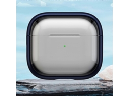 Capa Híbrida De Tpu E Pc Com Suporte Para Airpods 3