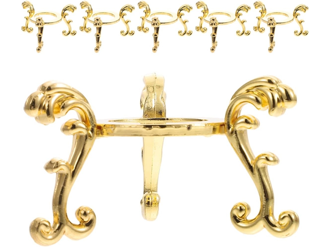 Suporte Para Esferas De Cristal Em Liga Dourada, Base Para Exibição De Esferas, Pedestal Para Bolas De Vidro, Conjunto Com 6 Peças Gokoco