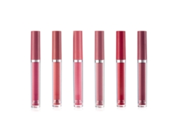 6 Peças Labial Mate De Longa Duração Brilho Labial Suave Impermeável Não Aderente Maquiagem Labial (conjunto A)