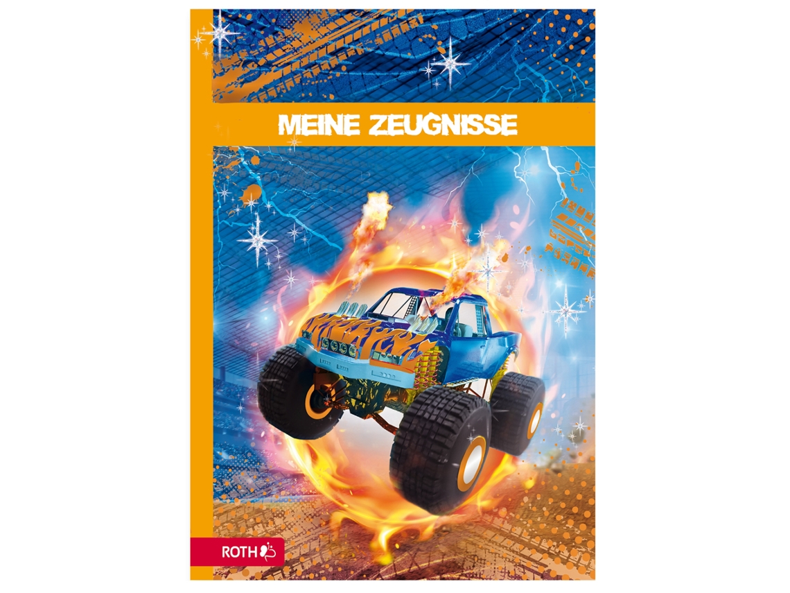Pasta de Certificado ROTH Monster Truck com Design e Efeito