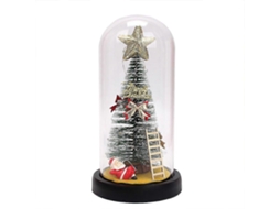 Árvore De Natal Em Cúpula De Vidro, Pequena Árvore De Natal Iluminada Para Decoração De Mesa, Mini Árvore De Natal Brilhante Com E Aquaforge