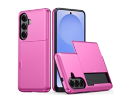Capa Para Samsung Galaxy S26 Plus, Capa À Prova De Quedas Com Compartimento Para Cartão (rosa) Digitallab