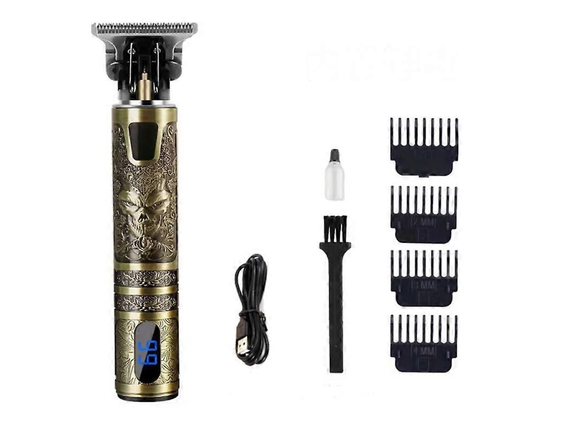 Máquina De Cortar Cabelo Elétrica Sem Fio Usb, Recarregável, À Prova D'água, Profissional, Para Barbeiros.