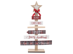 Letreiro de Natal em Madeira com Base Decorativa de Mesa S/MARCA