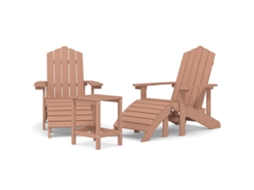 Garden Chair, Garden Chairs Vidaxl Marrom Polietileno (n/a)