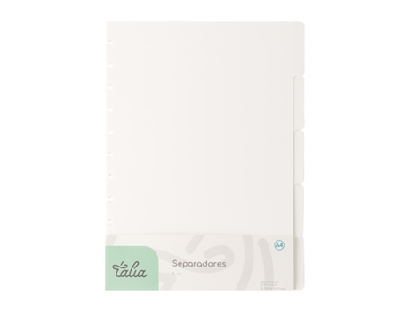 Separadores para Caderno Smart A4 5 Divisões