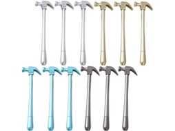 Conjunto De 12 Canetas Em Gel Formato Martelo, Materiais Escrita