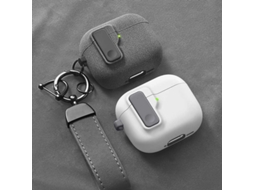 Novo Protetor Rígido De 2024 Para Airpods 4 Com Trava Magnética E Capa Híbrida De Proteção De Luxo Para Apple Airpods 4 Vayotoy (usb C)
