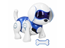 Brinquedo Cachorro Robô Interativo Inteligente Com Música E Luz Dancing Puppy Azul