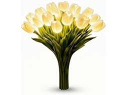 Luminária Noturna Led Tulipa Com Vaso De Vidro E Porta Usb, Escritório