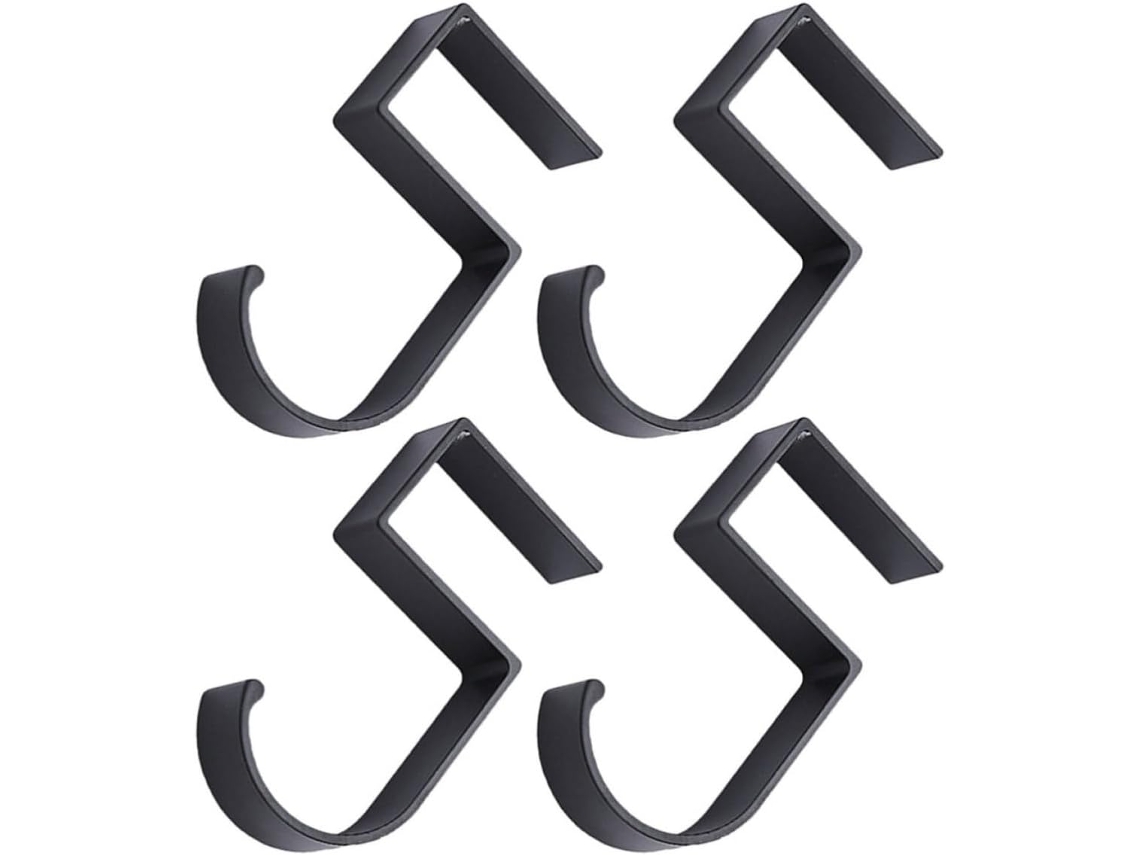 Conjunto De 4 Ganchos Multifuncionais Para Borda De Mesa Homsfou, Sem Necessidade De Furar, Suporte Para Fones
