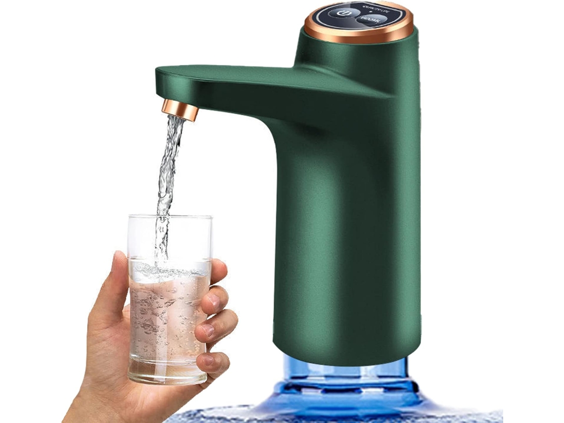 Bomba Dispensadora De Garrafão De Água De 5 Galões (aproximadamente 15,7 Litros), Recarregável Via Usb (verde)