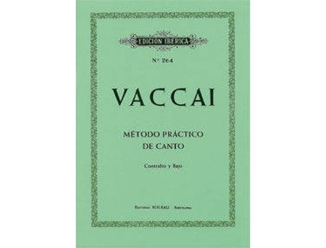 Livro Método De Canto (Contralto Y Bajo)