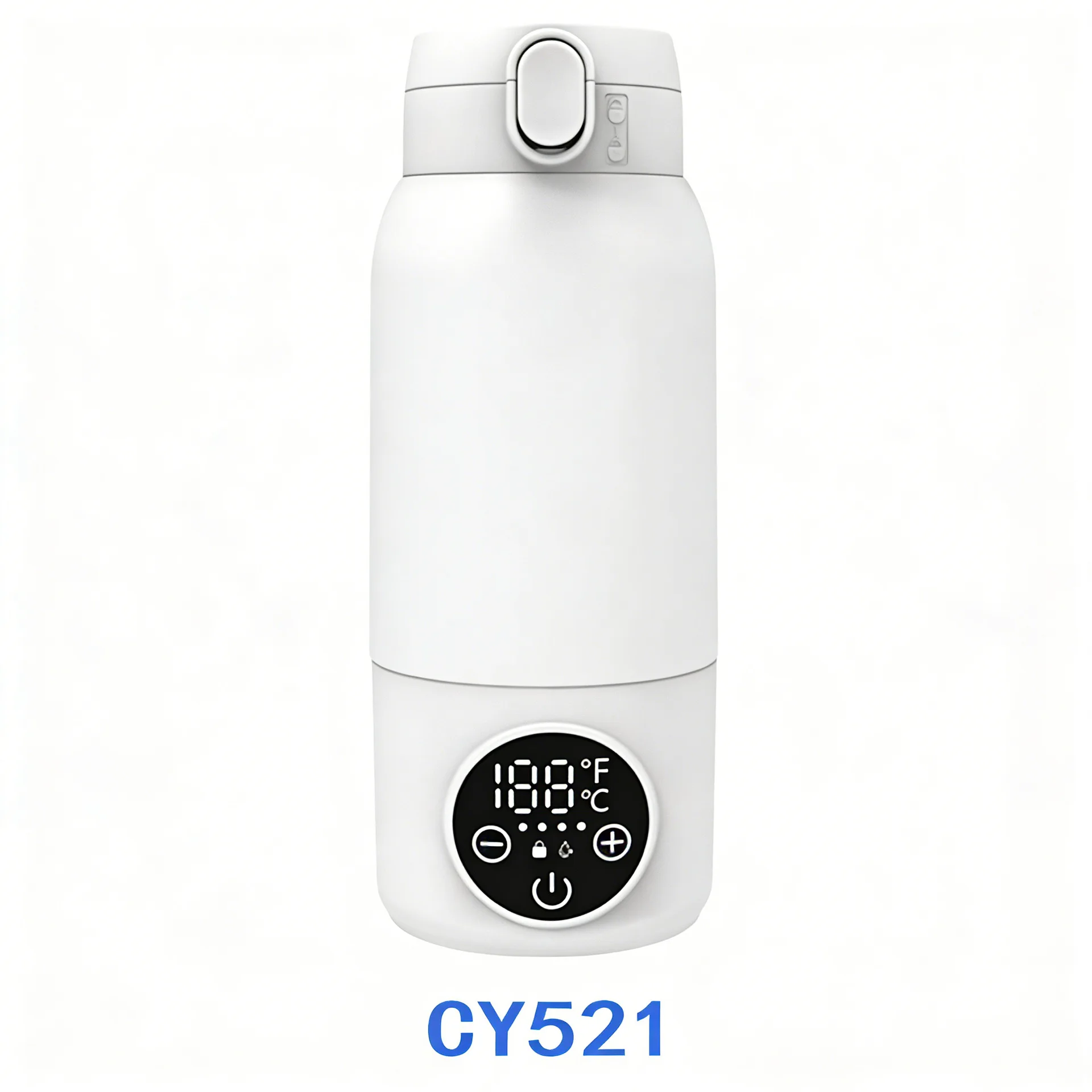 Aquecedor de Mamadeira/copo Térmico Portátil Sem Fio com Controle de Temperatura, Feito de Aço Inoxidável. MDUG