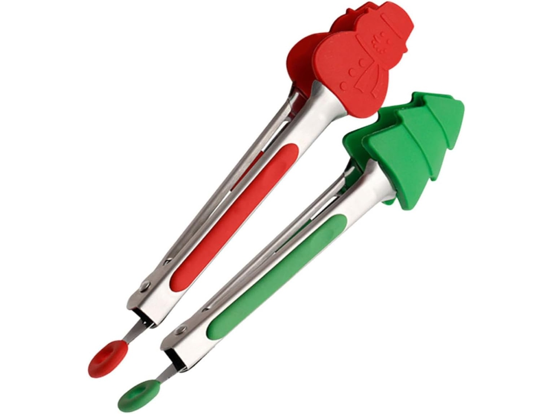 Conjunto De 2 Pinças Para Grelha Ultechnovo Em Aço Inoxidável E Silicone, Resistentes Ao Calor E Com Pegada Segura