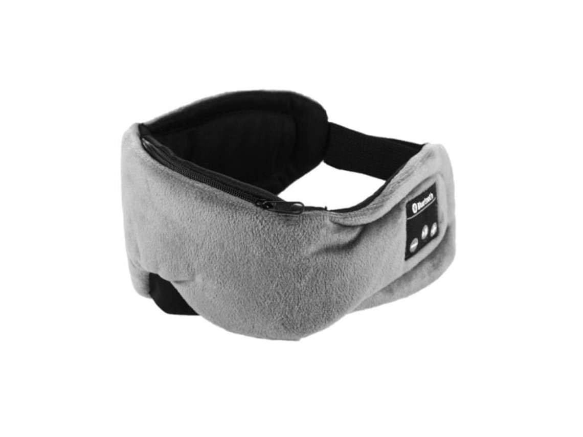 Máscara de Dormir com Fones de Ouvido Bluetooth 5.0 Integrados, Cor Cinza AQUAFORGE