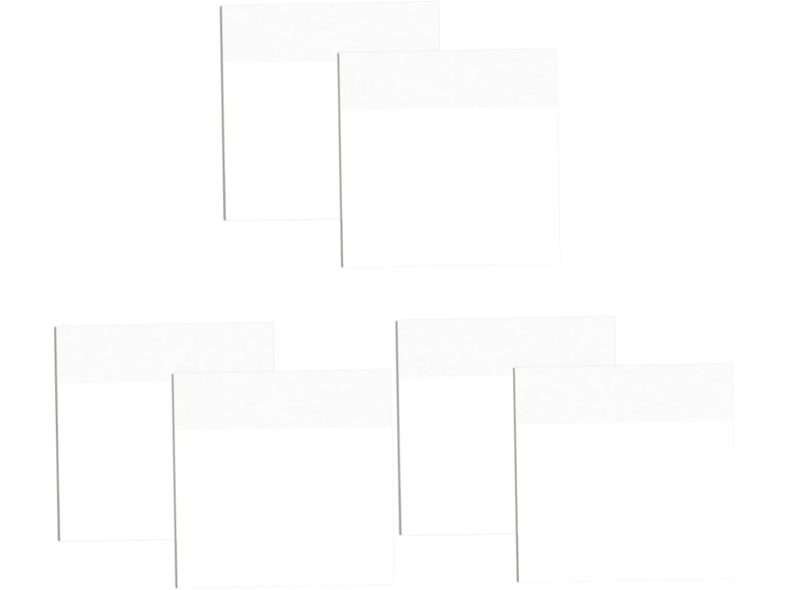 3 Conjuntos Notas Selfcolantes Transparentes Escritório Adesivos Memorandos Em Branco Blocos de Notas Domésticos