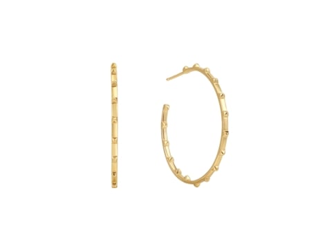 Brincos Earcandy Zoe feitos de prata esterlina 925 com banho de ouro 18k. Joias Earcandy