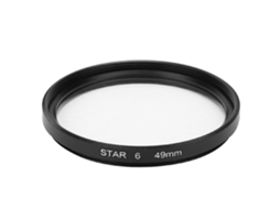 Junestar Star Filter 49mm Accessory For Canon Camera Lens 6 Line Starlight Night Shot LAXISCREED