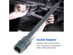 Adaptador De Encaixe Hexagonal Para Parafusadeira Elétrica, Conector De Ferramenta De Potência 1/2" 200mm (h4)
