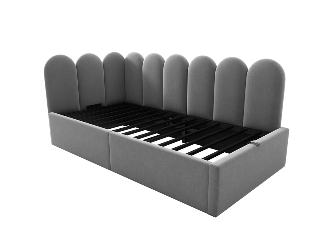 Sofá cama Estofado 90x190 com Arrumação PAPRIKA